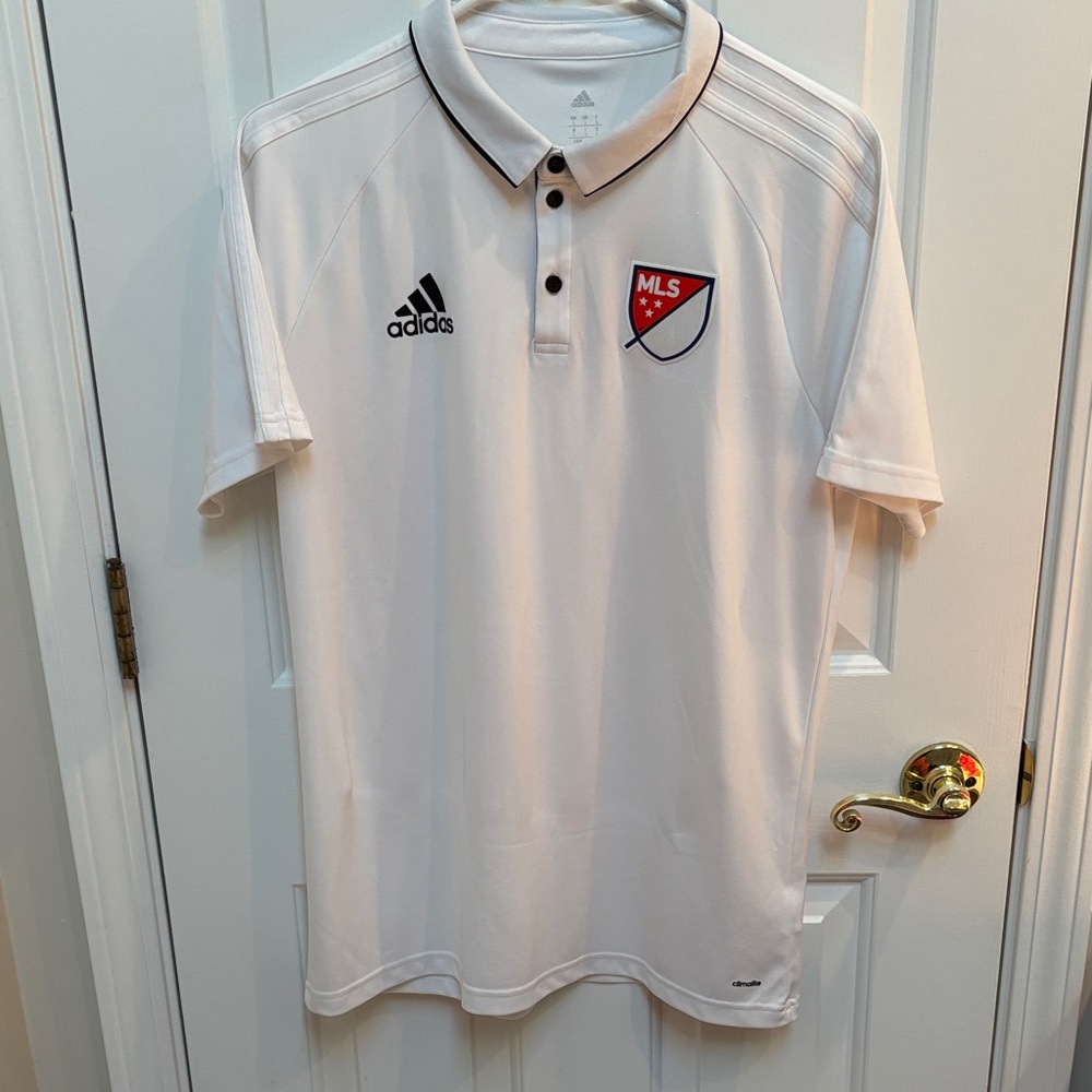 Adidas White MLS Polo Shirt for Men